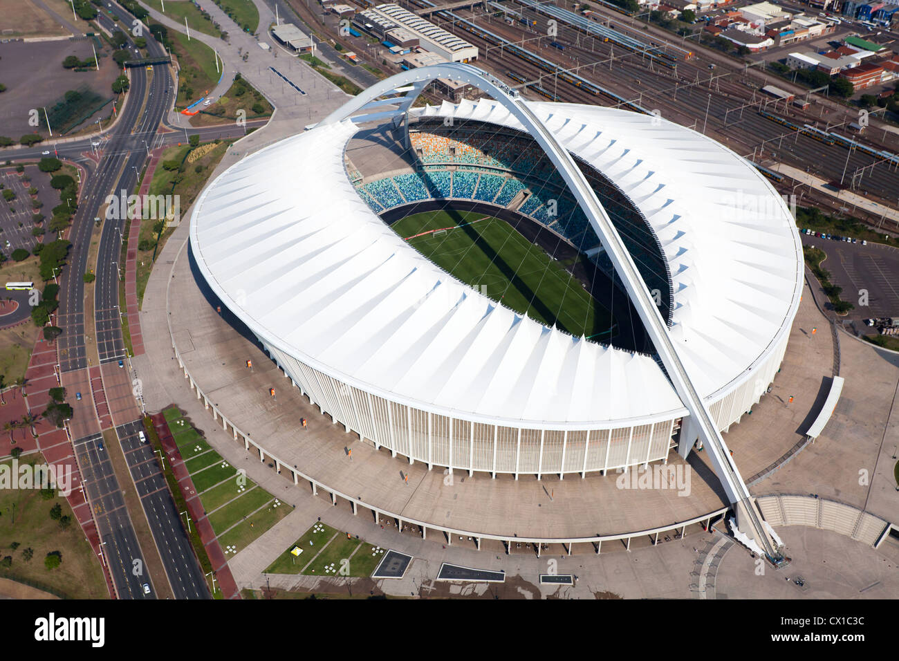 Aerial View Of Moses Mabhida Stadium Durban South Africa Stock Photo 