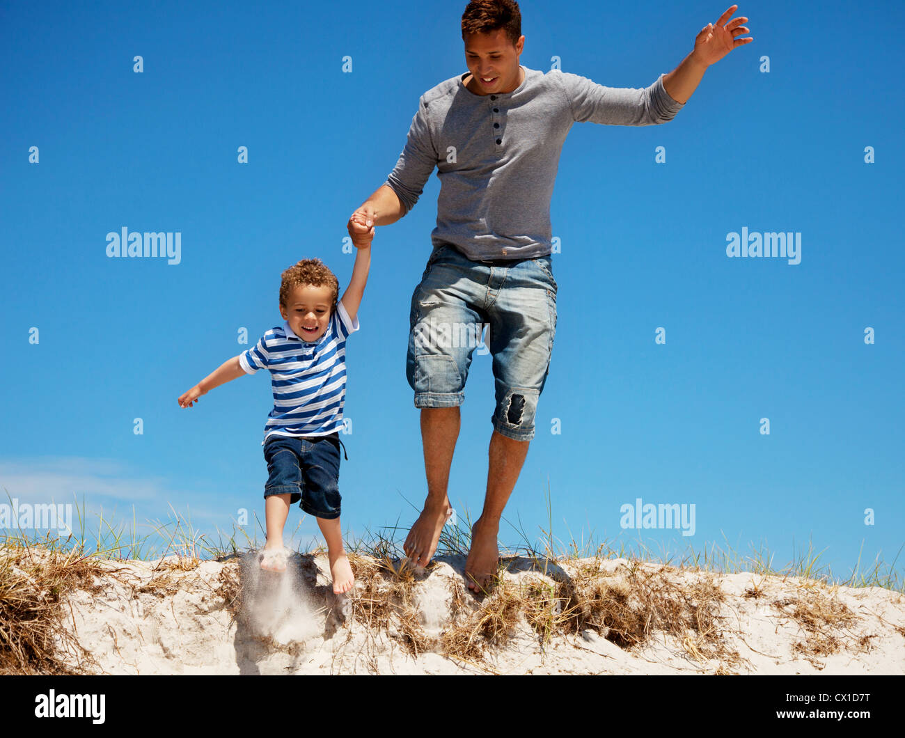 Father dad fun happy son hi-res stock photography and images - Alamy