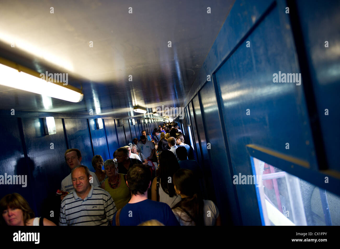 A crowded passageway Stock Photo