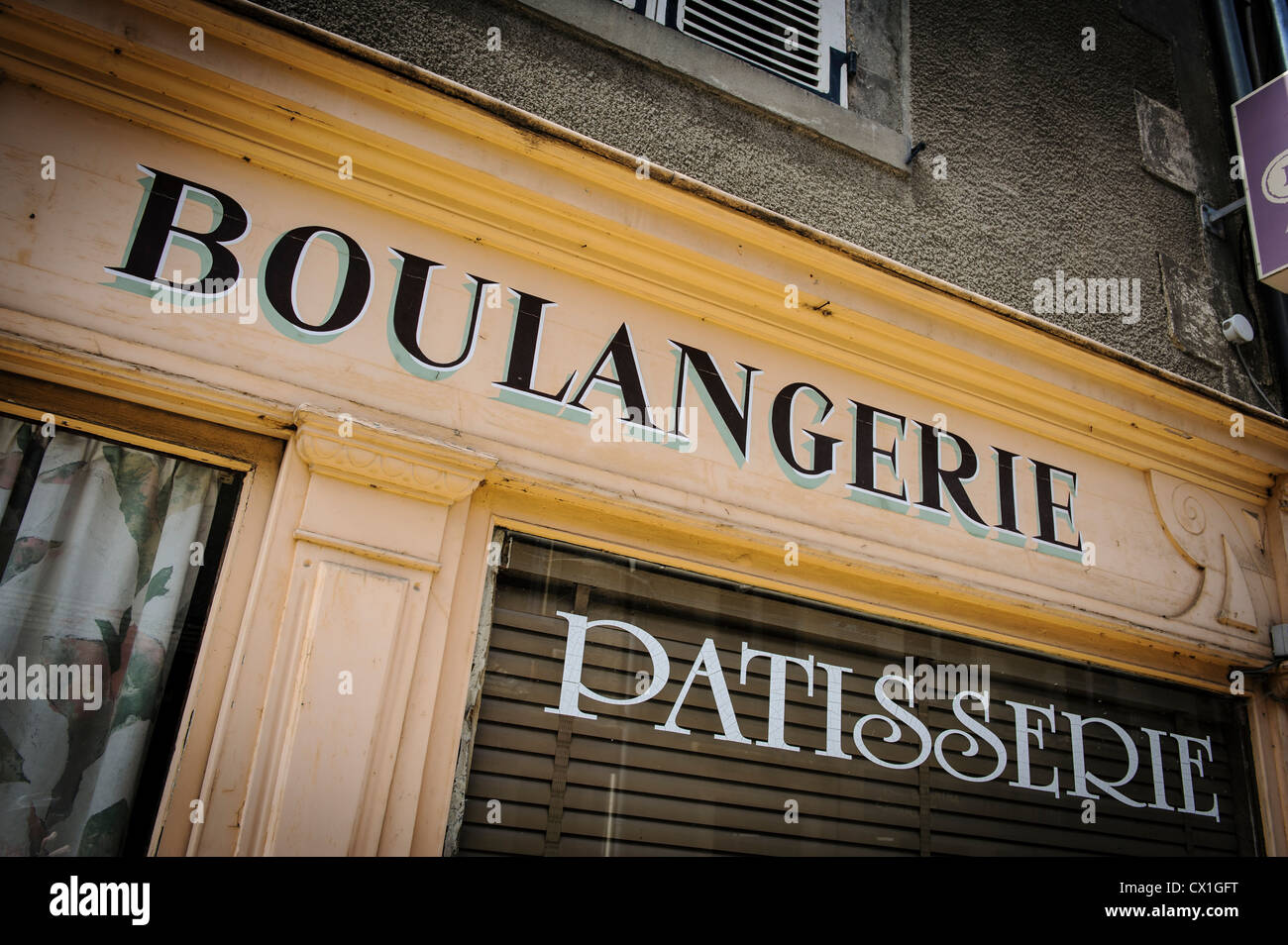 Boulangerie in the village SaintBenoîtduSault Indre France Stock