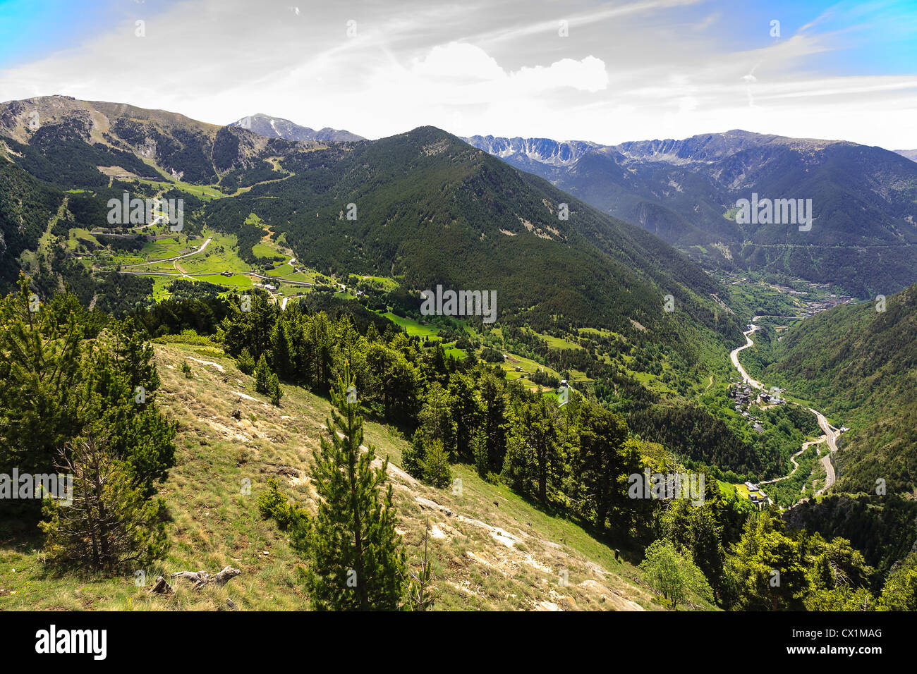 The beauty of the Pyrenees Stock Photo