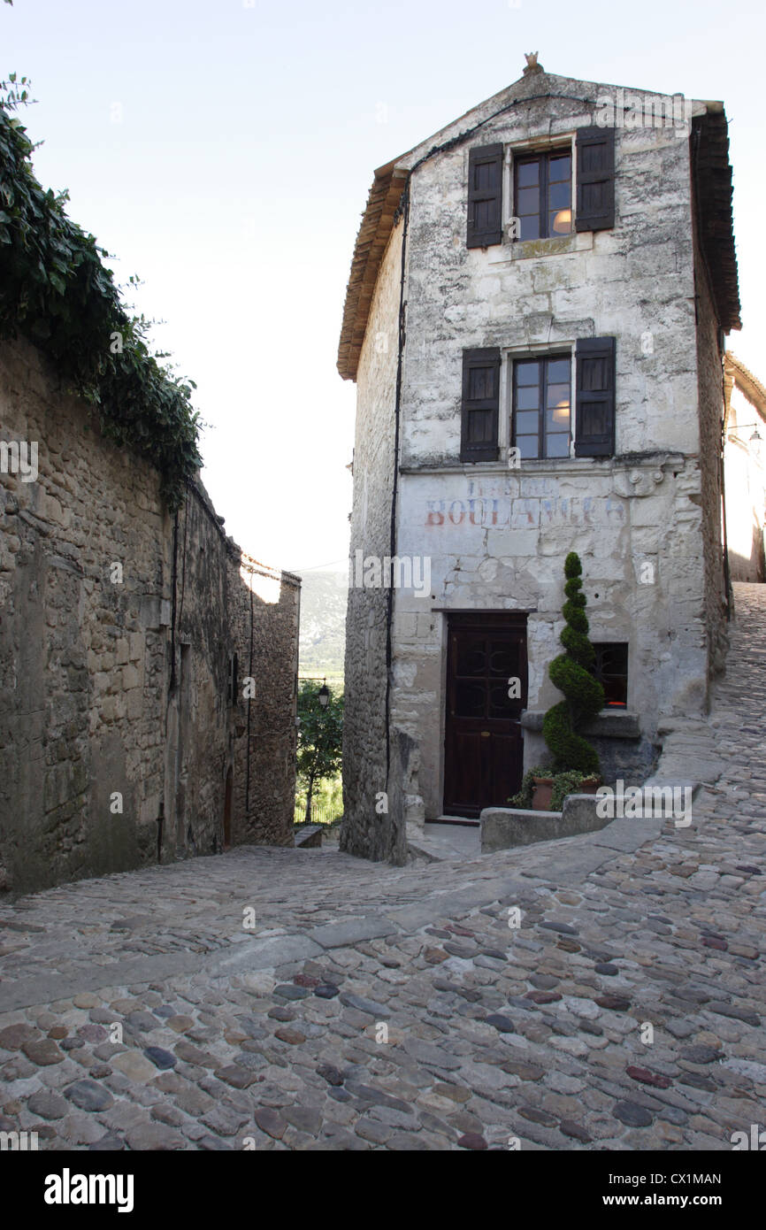 Street in French Village Stock Photo - Alamy