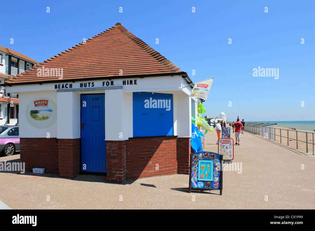 Bexhill-on-Sea promenade, East Sussex, England UK Stock Photo