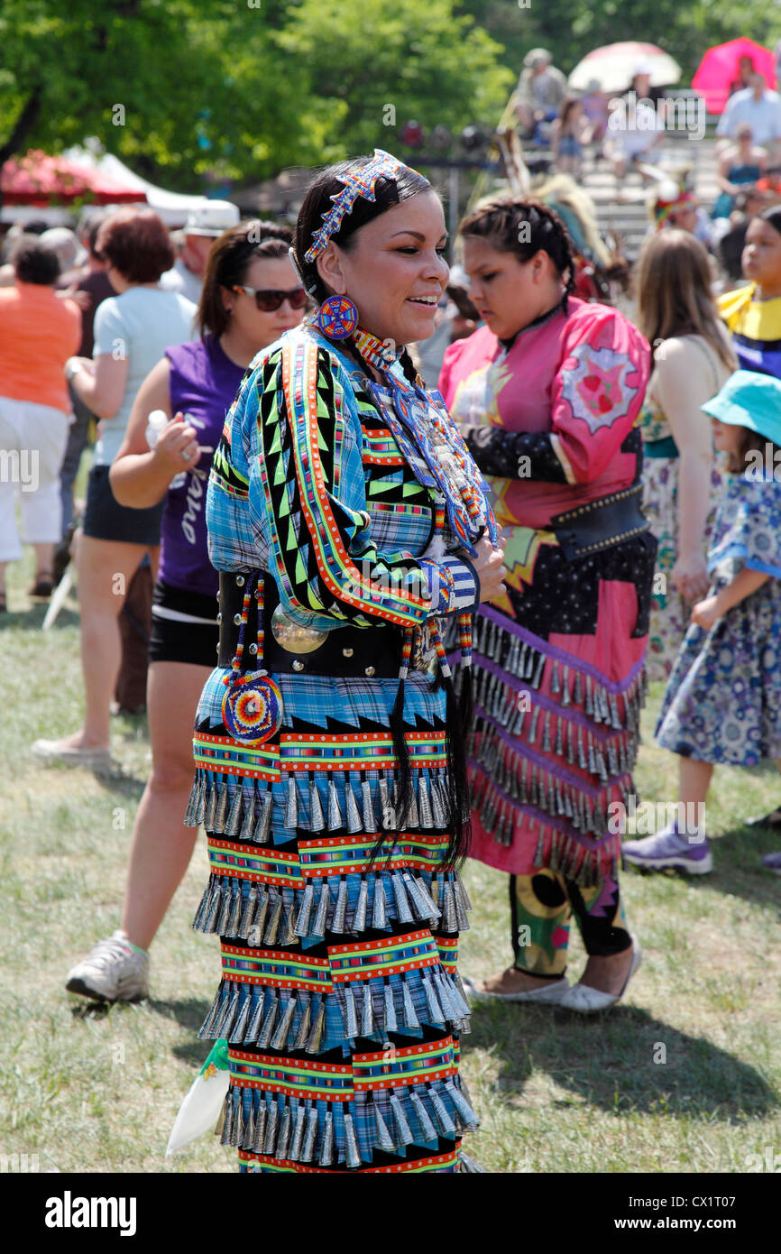 Canadian First Nations, The 36th Annual Odawa Festival of Aboriginal Culture & Traditional Pow Wow Ottawa Canada, 26th May 2012 Stock Photo