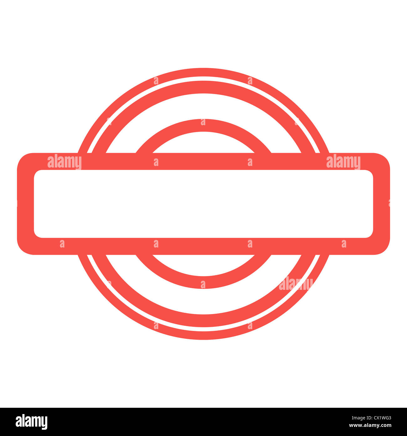 used red grunge stamp isolated on white background Stock Photo - Alamy