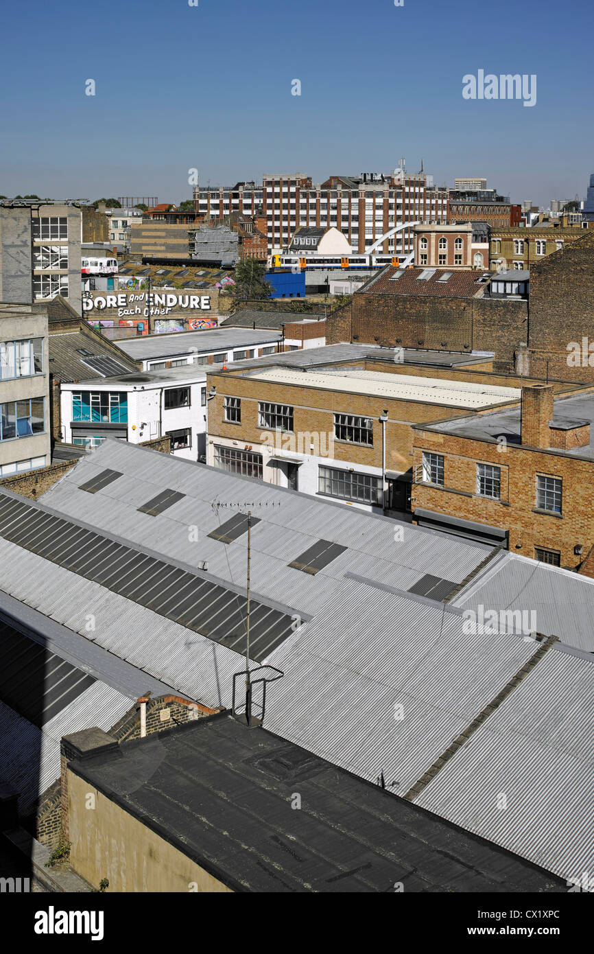 East London Rooftops Stock Photo