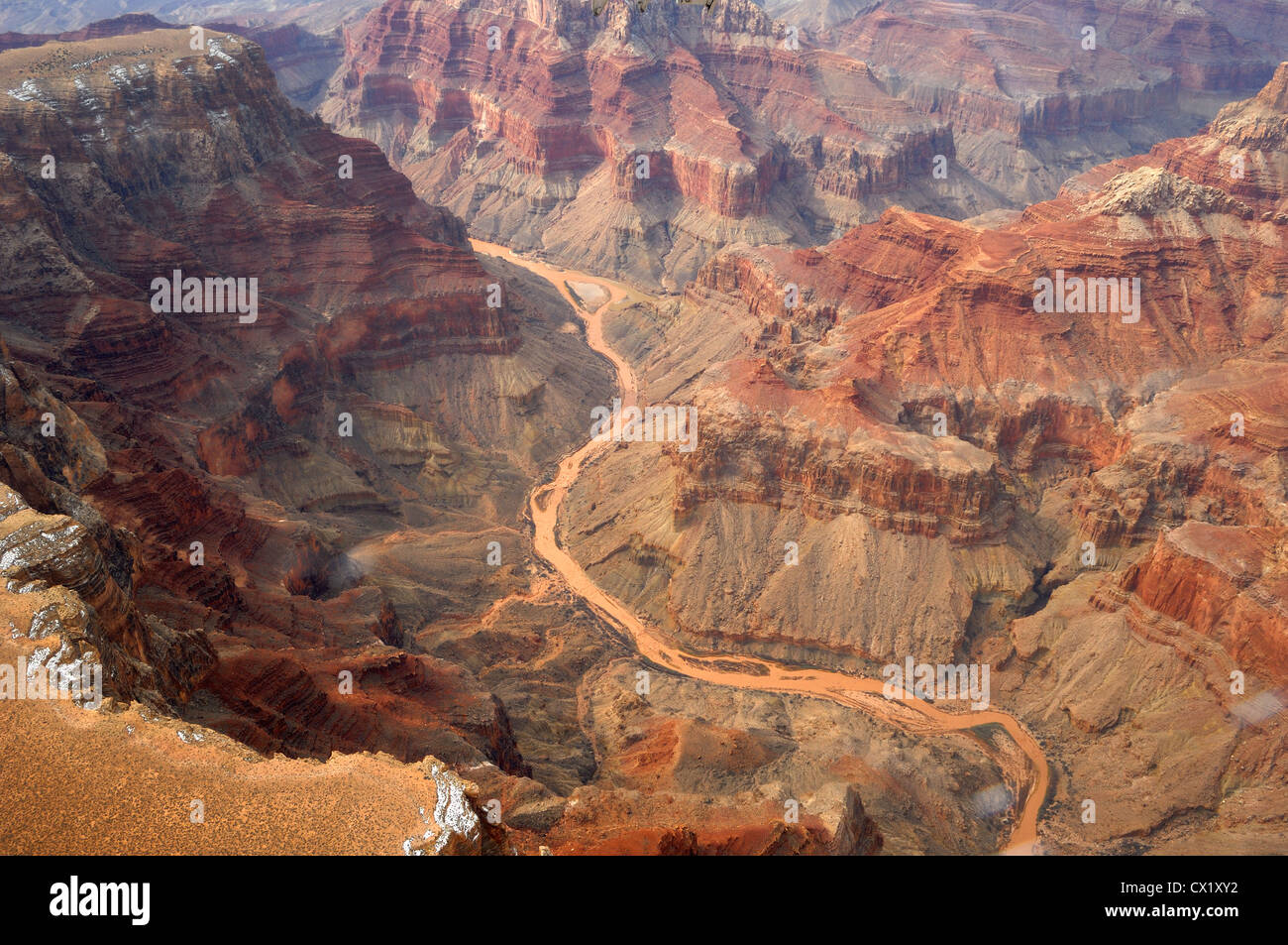 Aerial View Colorado River Grand Canyon Arizona US Stock Photo - Alamy