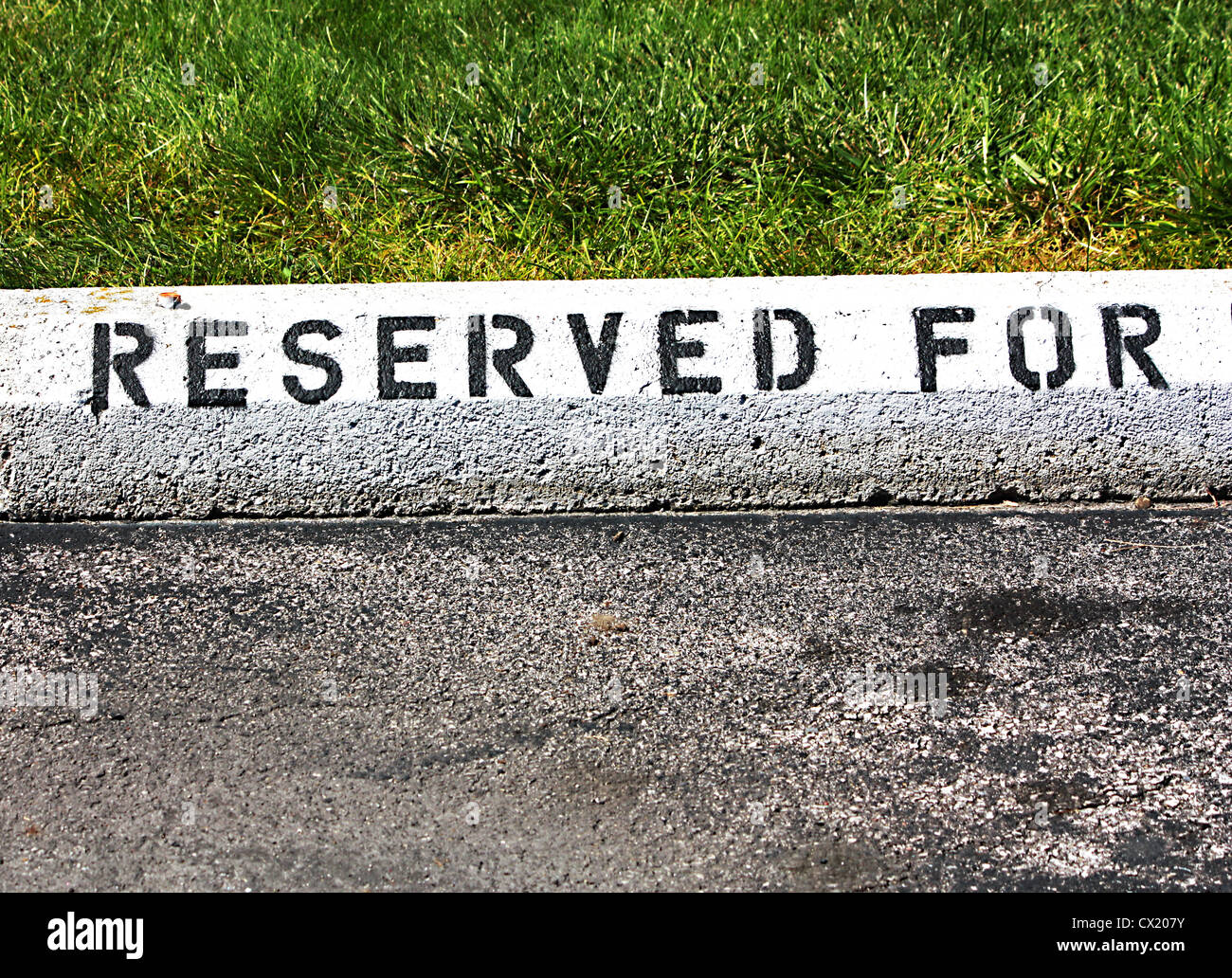 Reserved For sign Stock Photo