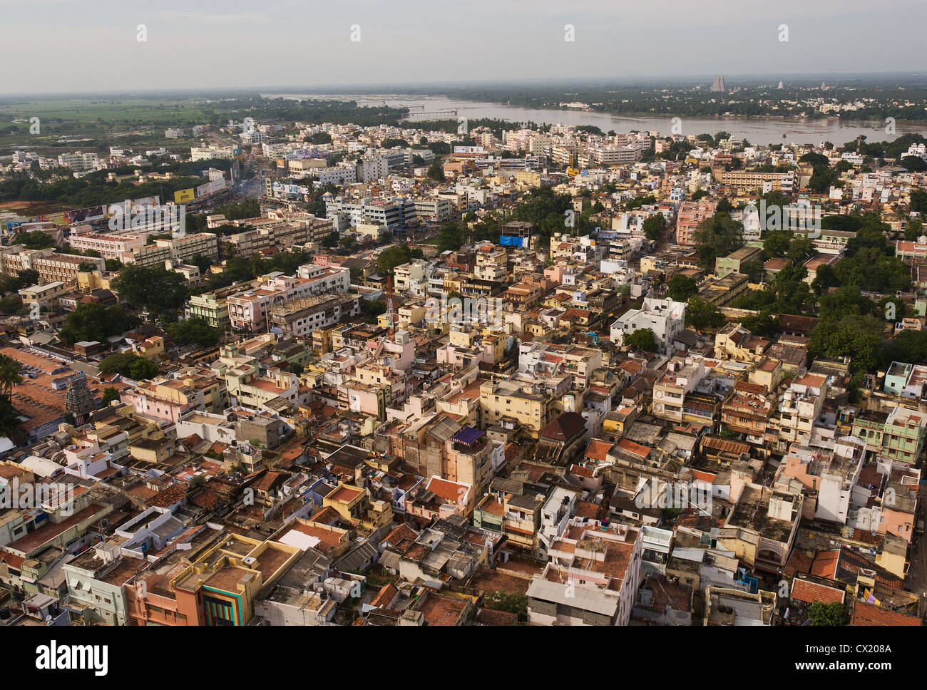Elk2014830 India, Tamil Nadu, Tiruchirappalli, city view from Rock