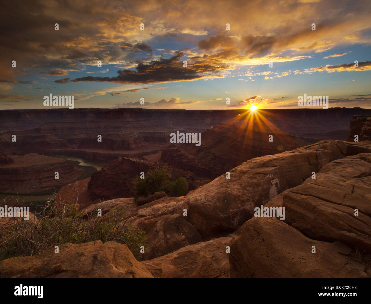 Sunset Dead Horse Point Stock Photo Alamy