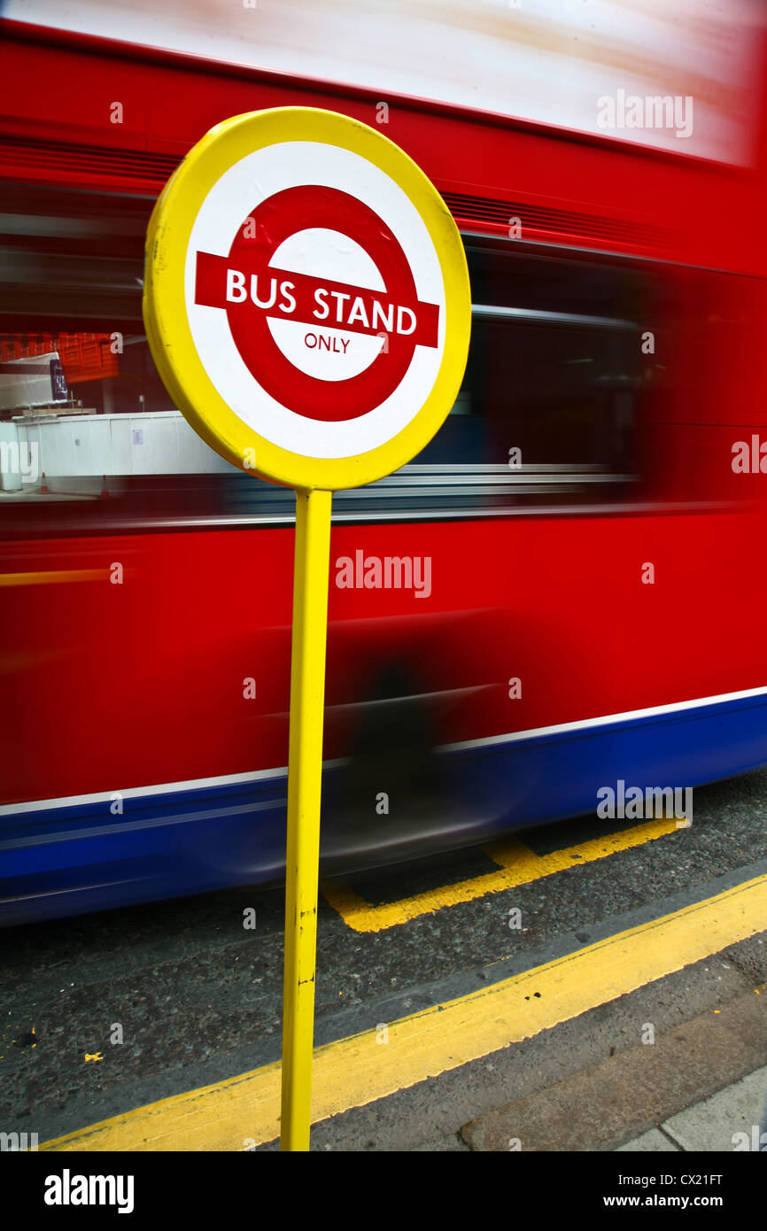 London bus stop hi-res stock photography and images - Alamy