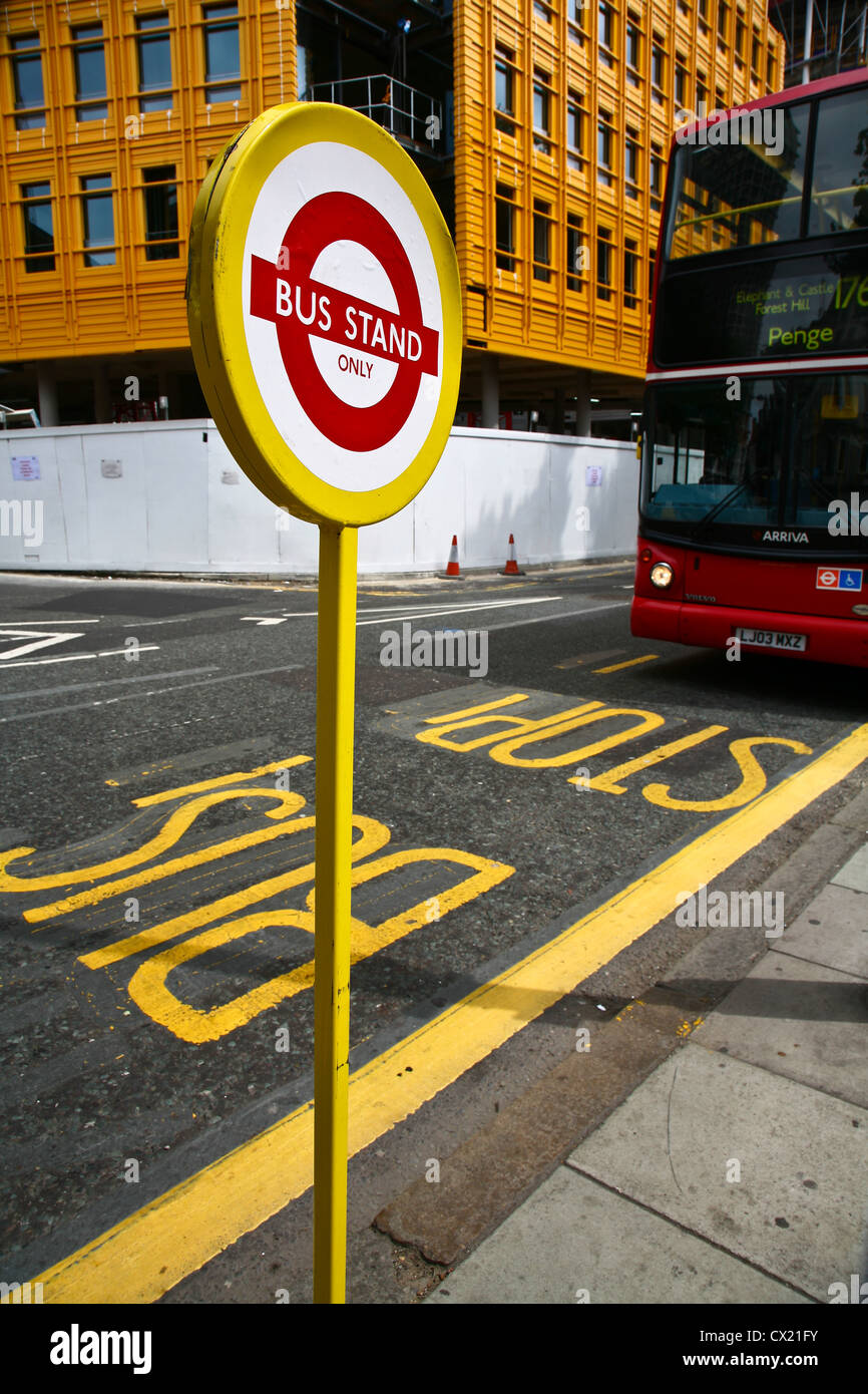 London bus stop hi-res stock photography and images - Alamy