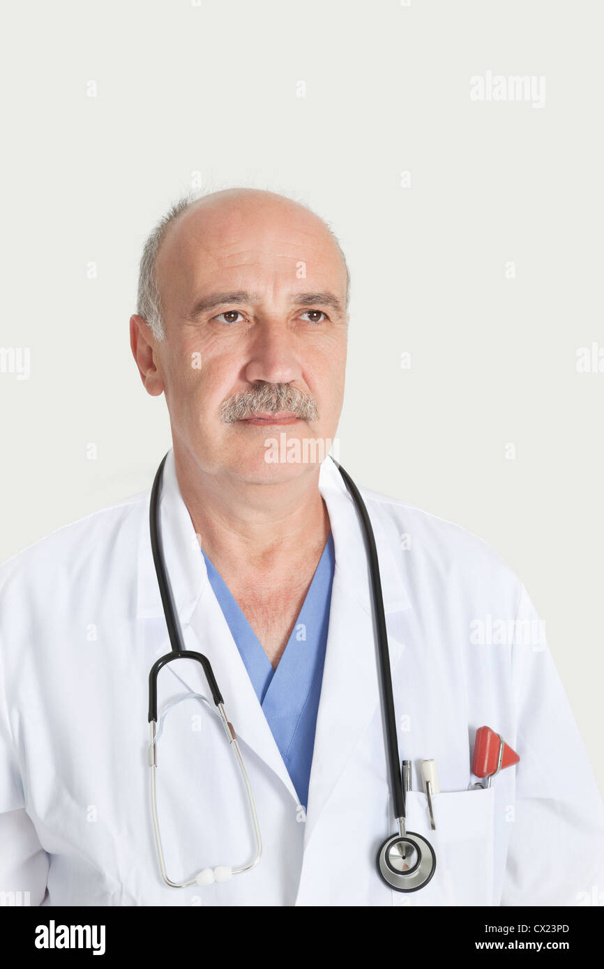 Senior doctor with stethoscope hi-res stock photography and images - Alamy
