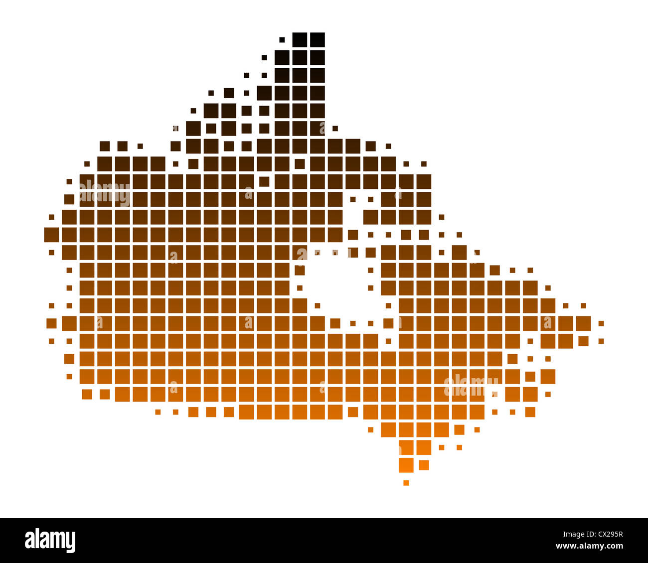 Map of Canada Stock Photo