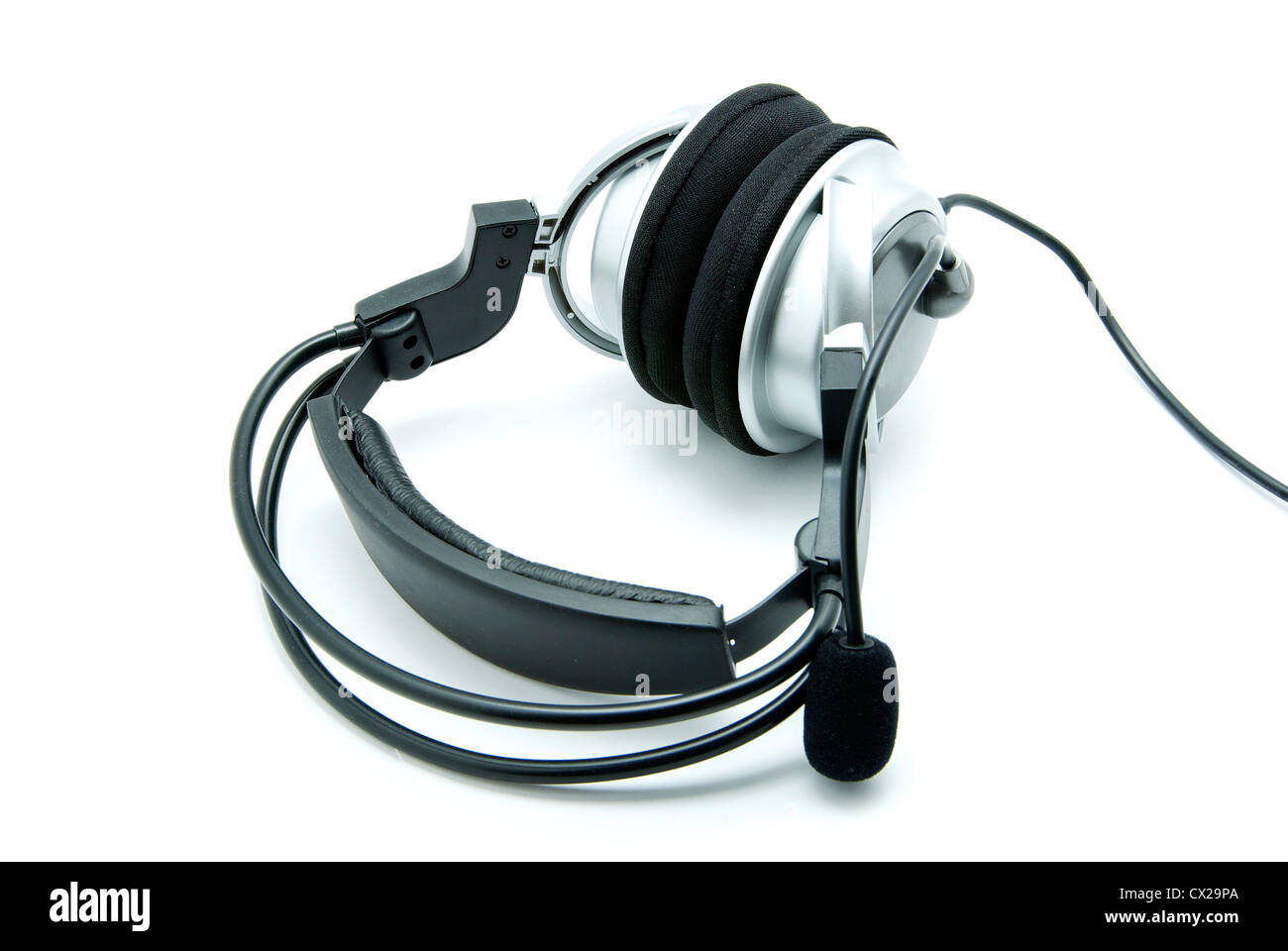 headphones isolated on a white background Stock Photo - Alamy