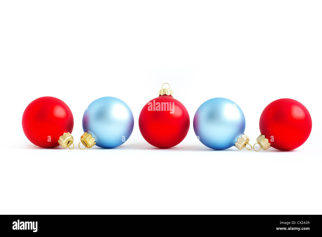 christmas balls isolated on the white background Stock Photo - Alamy