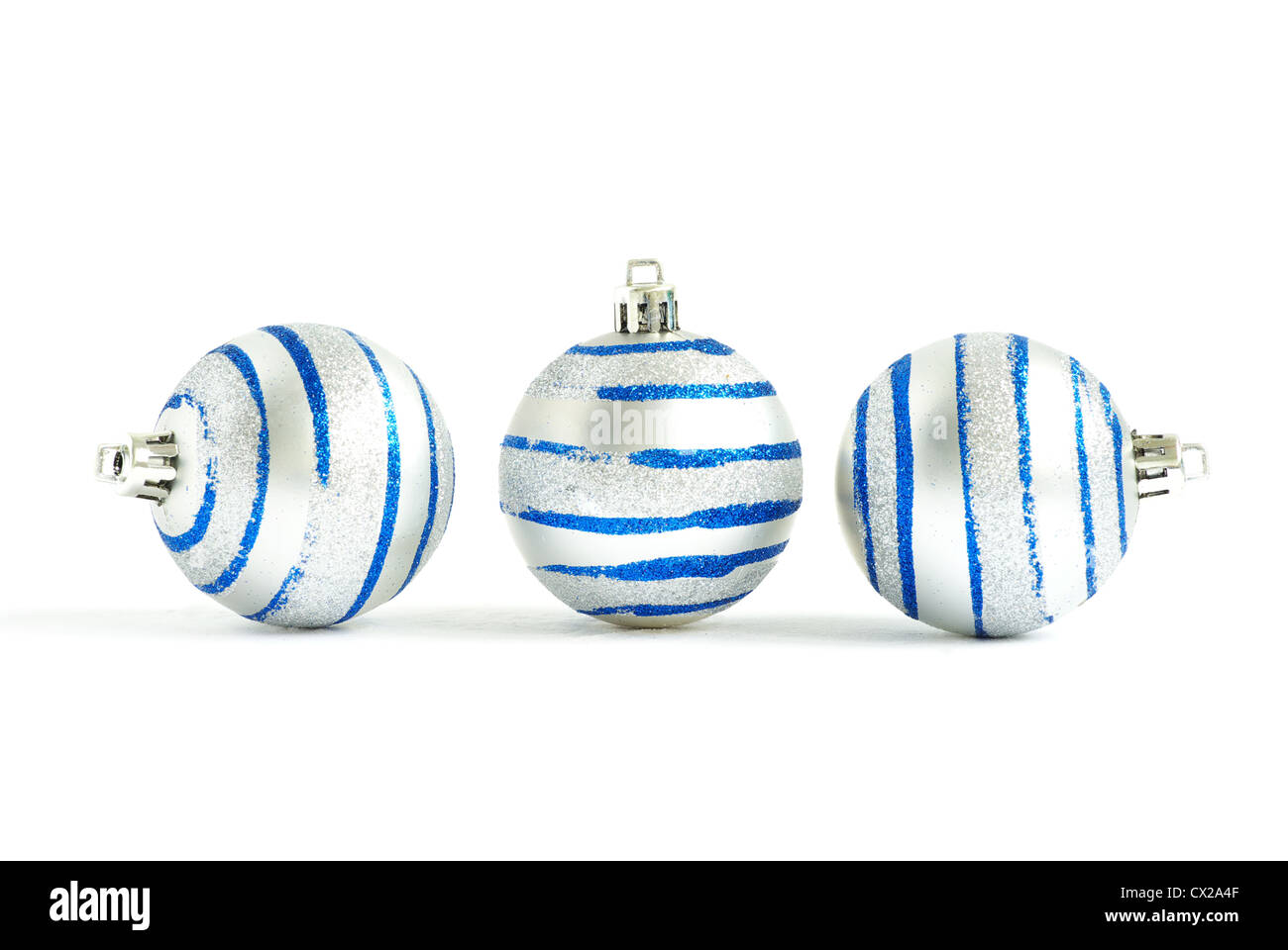 christmas balls isolated on a white Stock Photo