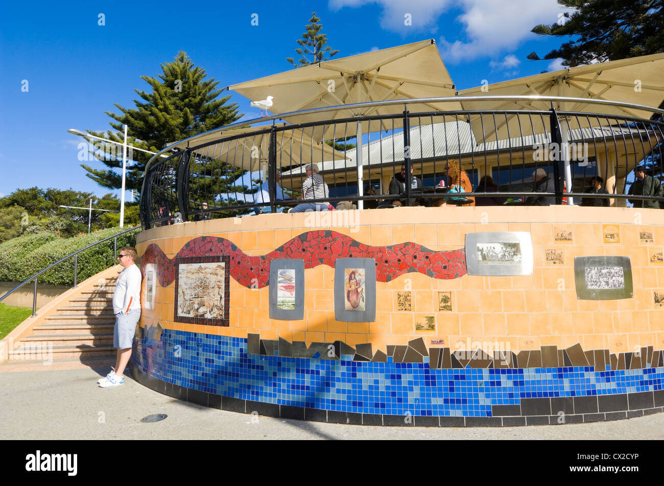 Coffee Shop, North Wollongong, New South Wales, Australia Stock Photo