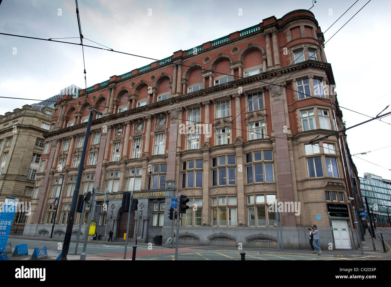 Manchester UK Co-op building on Corporation Street called Hanover House Stock Photo