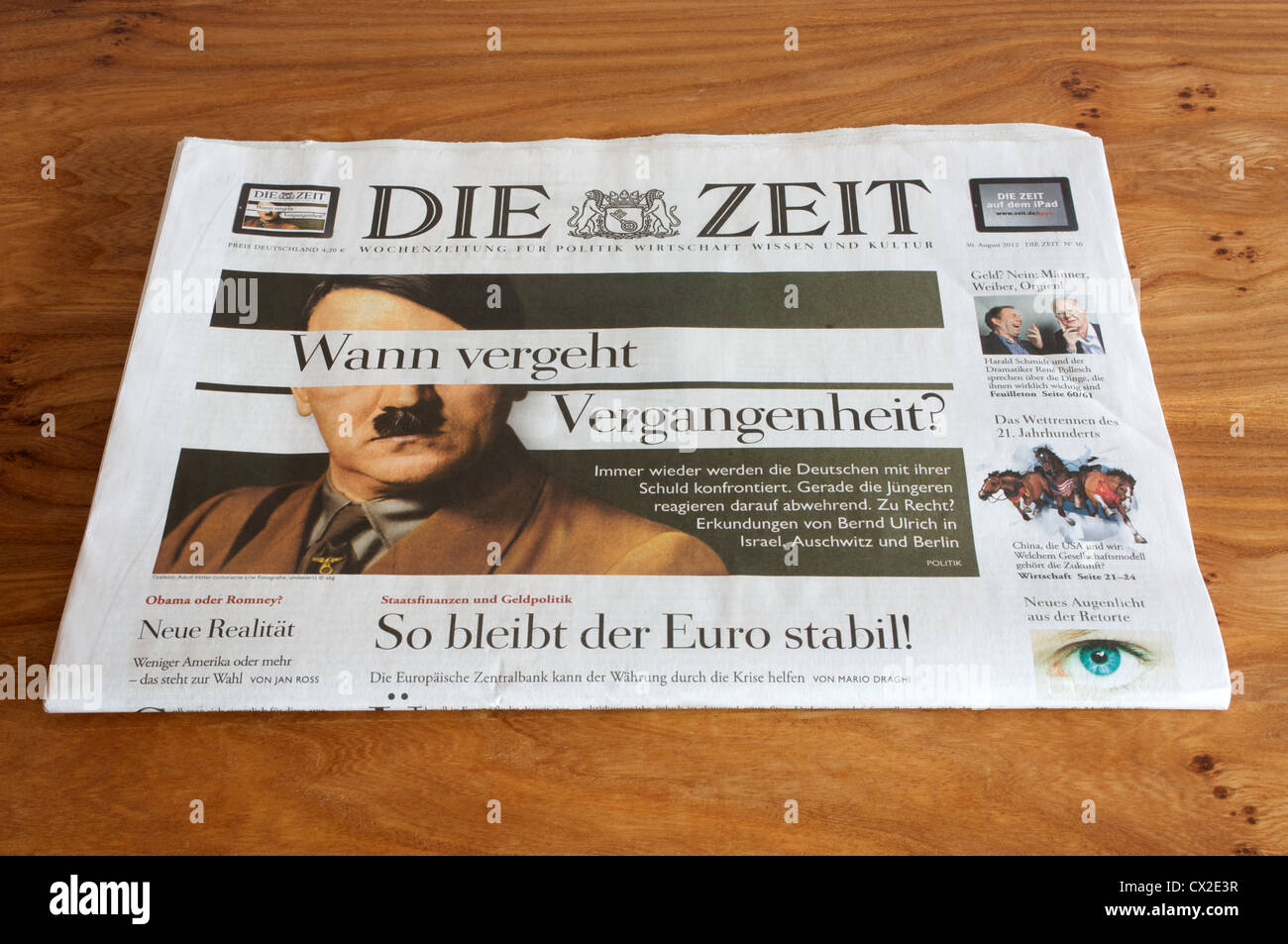 German newspaper Die Zeit with Adolf Hitler on the cover Stock Photo
