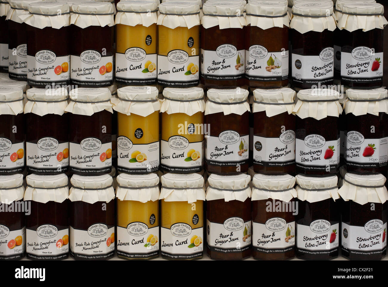 Jam jars display market hires stock photography and images Alamy