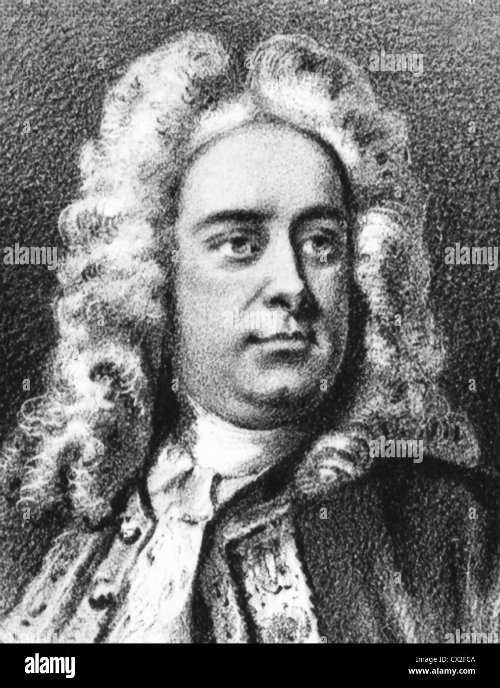 Vintage portrait of Frideric Handel Stock Photo Alamy