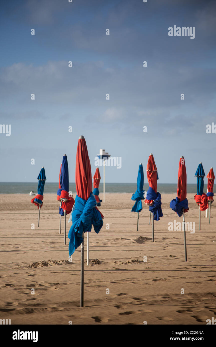 Normandy France Beach Parasol Stock Photos Normandy France