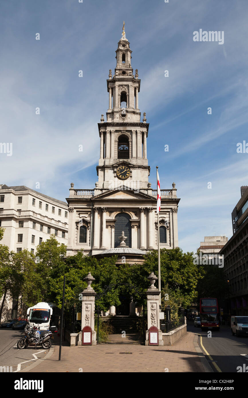 Saint Mary-le-Strand Church in London. Stock Photo