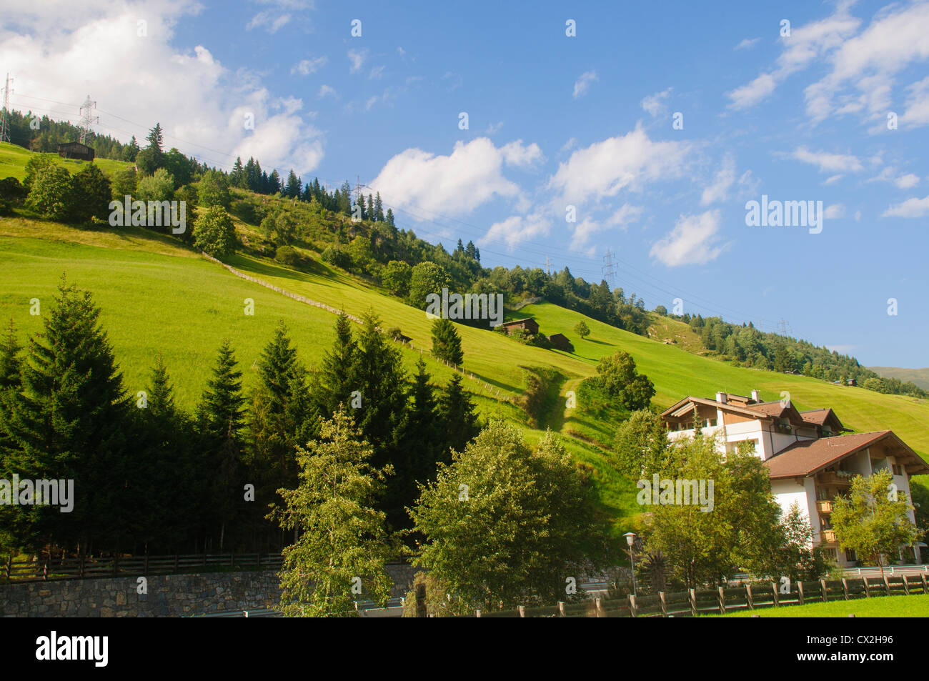 Austria, Tyrol, Zillertal Inn river valley Stock Photo