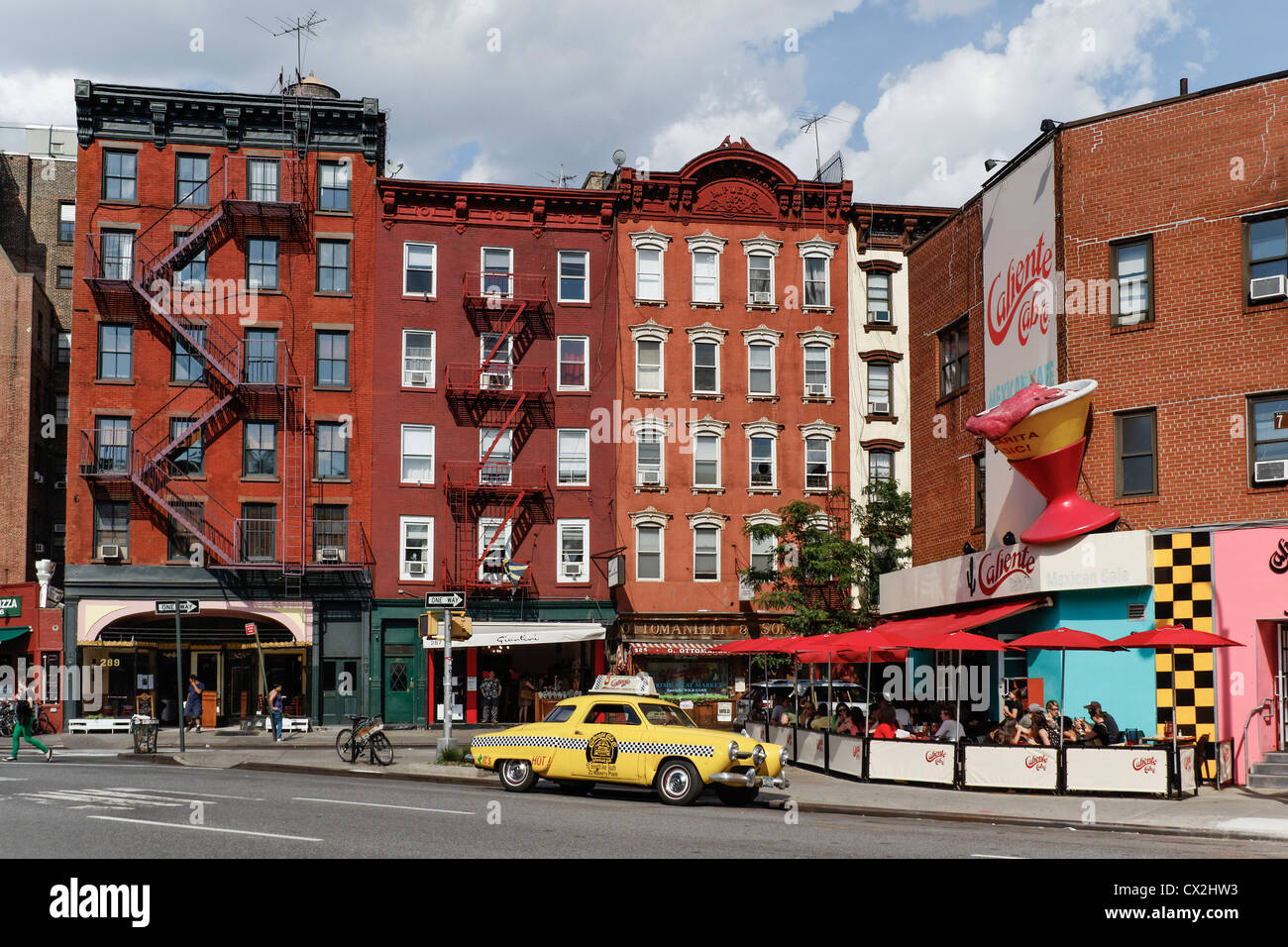 Caliente Cab, Mexican Restaurant, West Village, 7th Ave South, New York Stock Photo