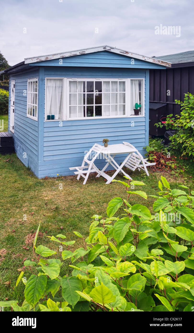 Small cottage near the seaside in Kerteminde, Denmark Stock Photo