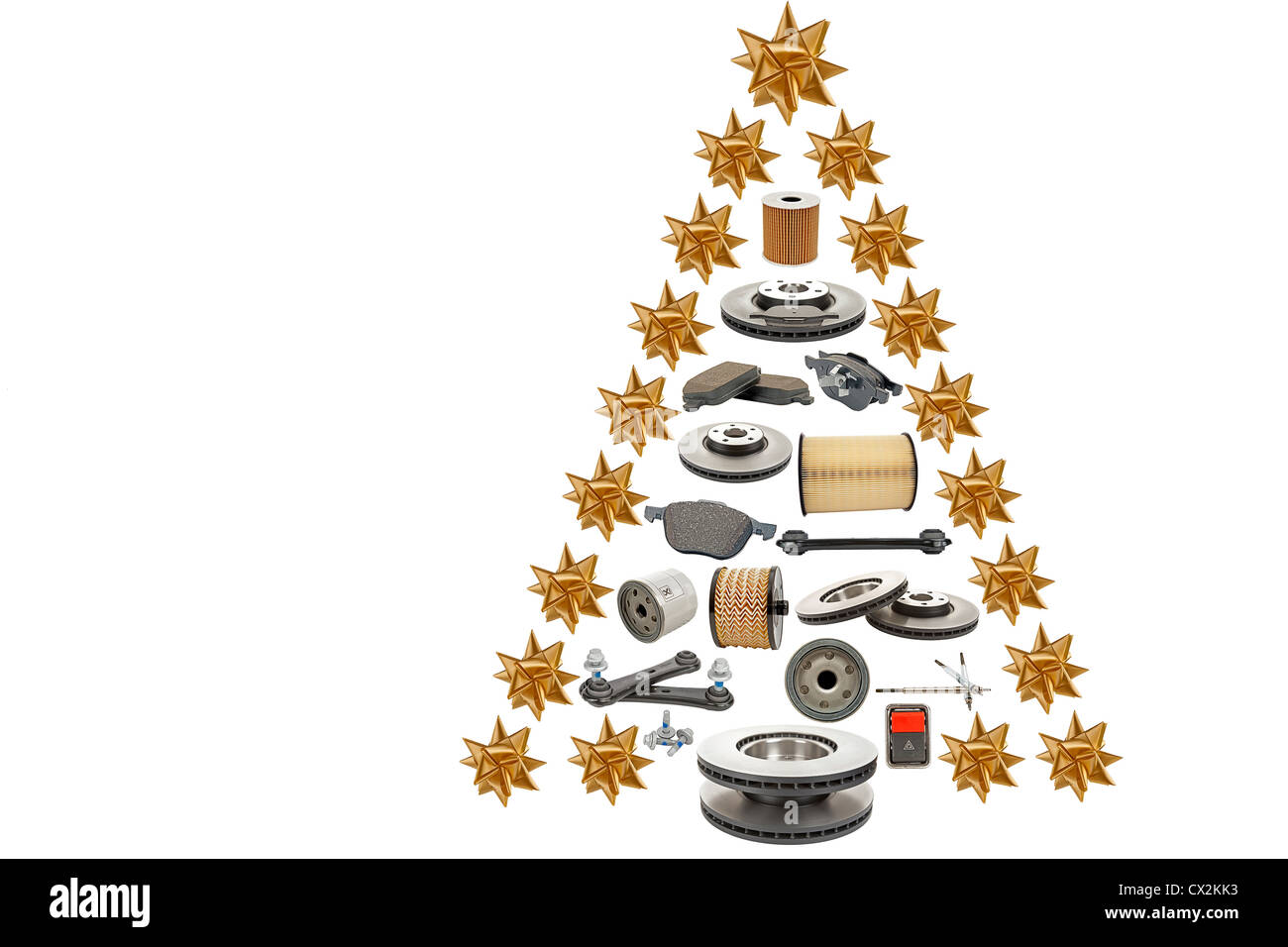 Christmas tree for automotive Stock Photo