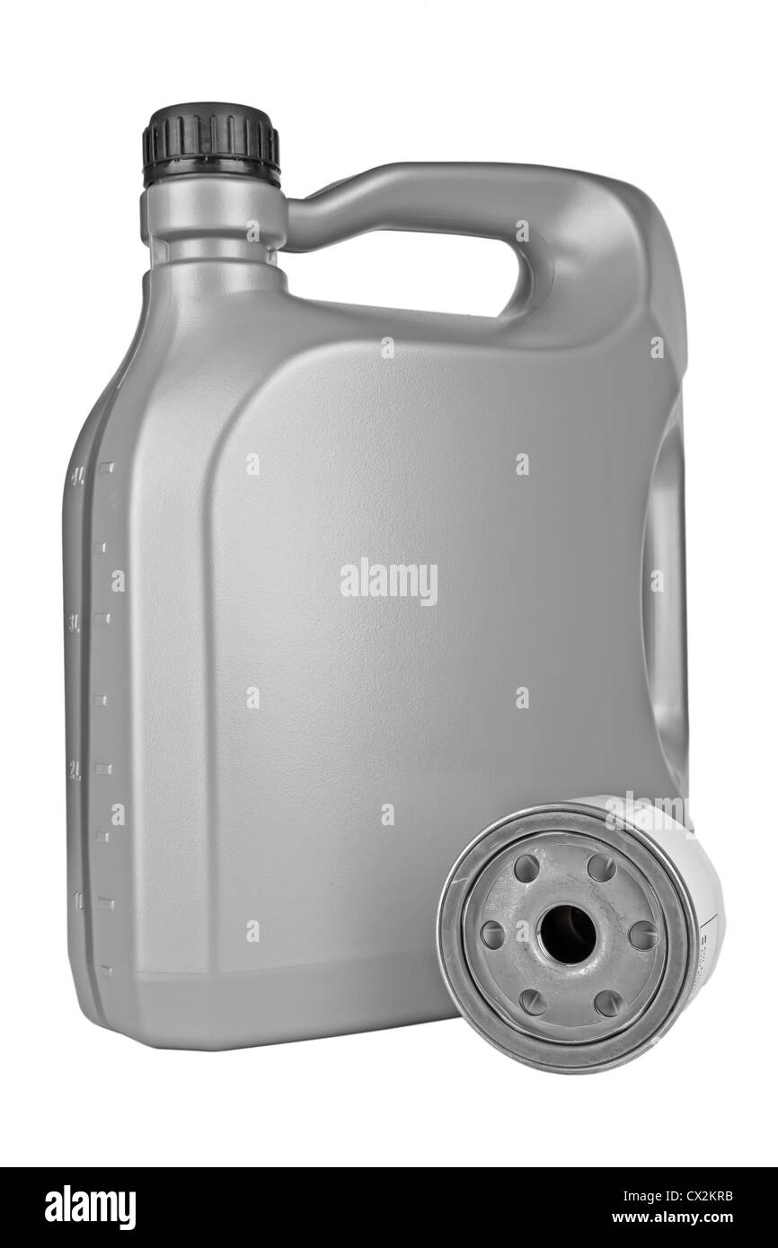 Engine oil and oil filter Stock Photo Alamy