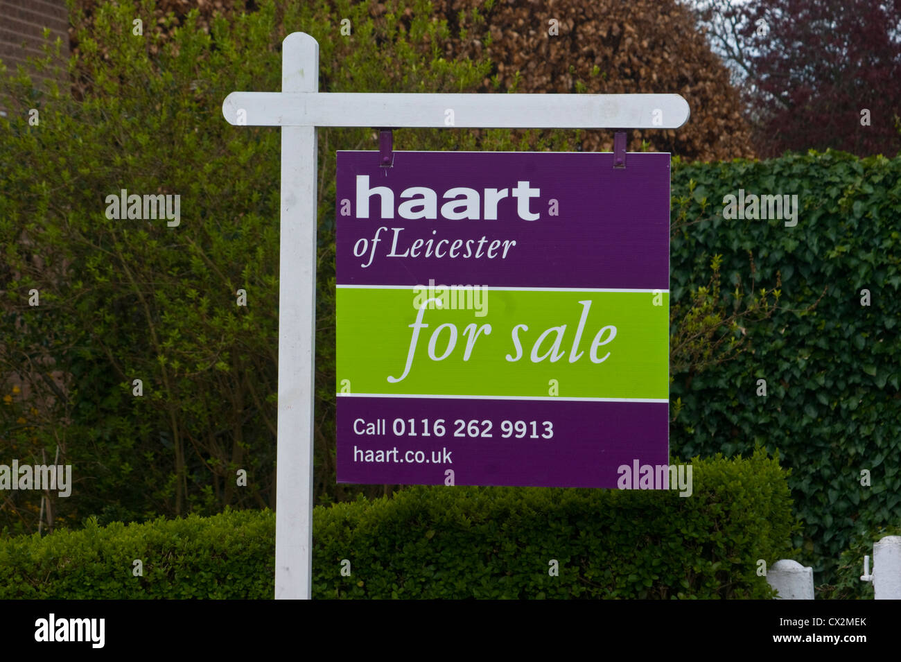 Haart of Leicester, For Sale Sign Stock Photo Alamy