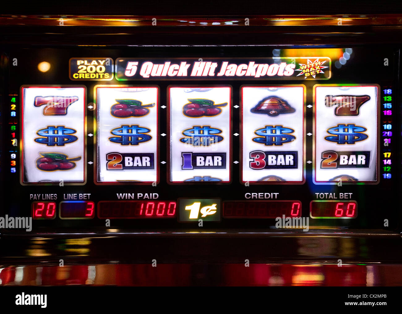 Slot machine front view hi-res stock photography and images - Alamy