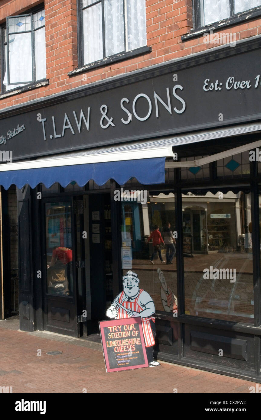 butcher butchers shop shops small family owned business Stock Photo Alamy