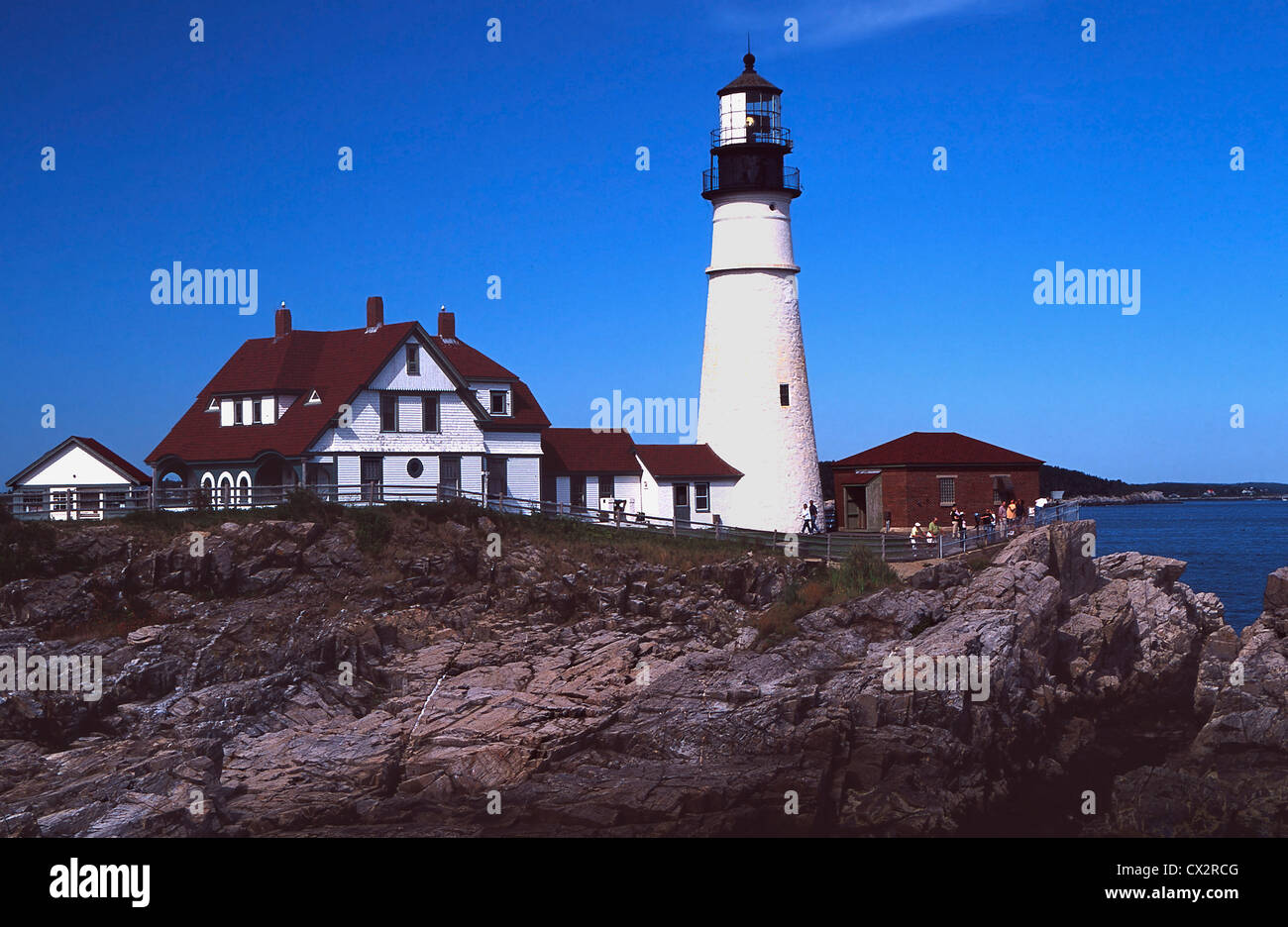 Portland Head Light at Cape Elizabeth, Maine Stock Photo Alamy