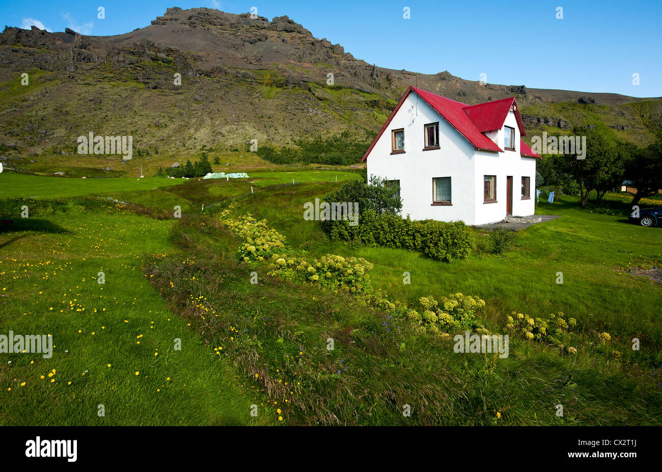 Country house in Iceland Stock Photo Alamy