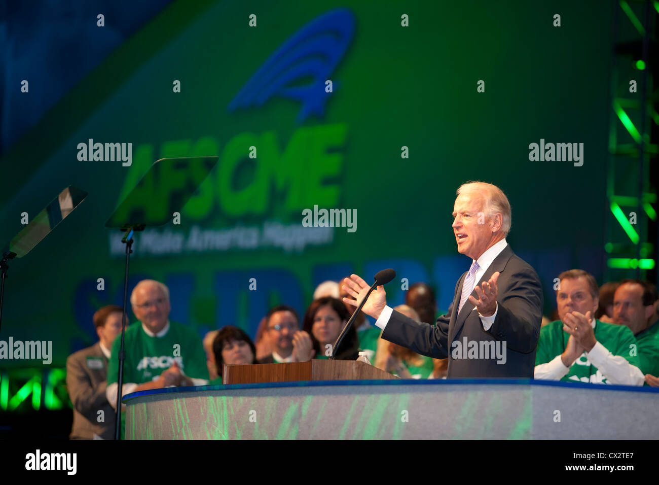 Vice President Joe Biden speaks at AFSCME Convention Stock Photo