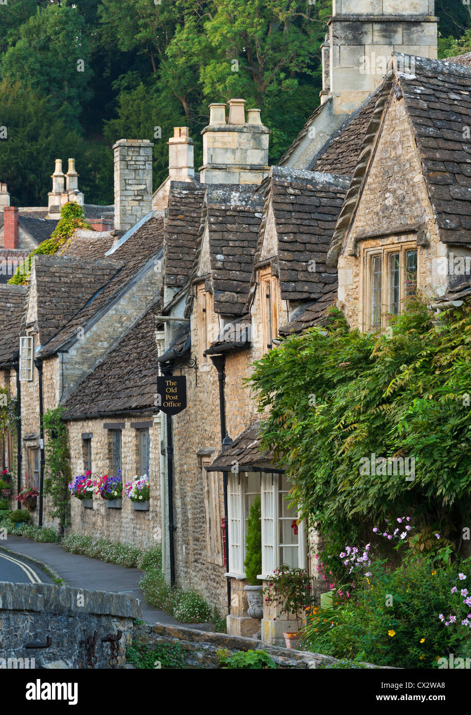 Picturesque cottages in the beautiful Cotswolds village of Castle Combe