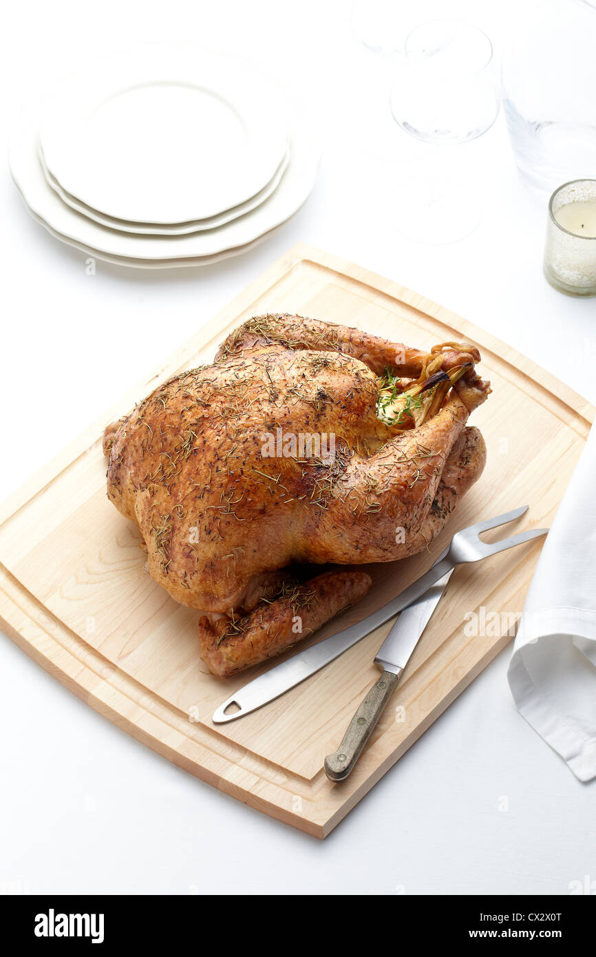 Holiday Roast Turkey Stock Photo