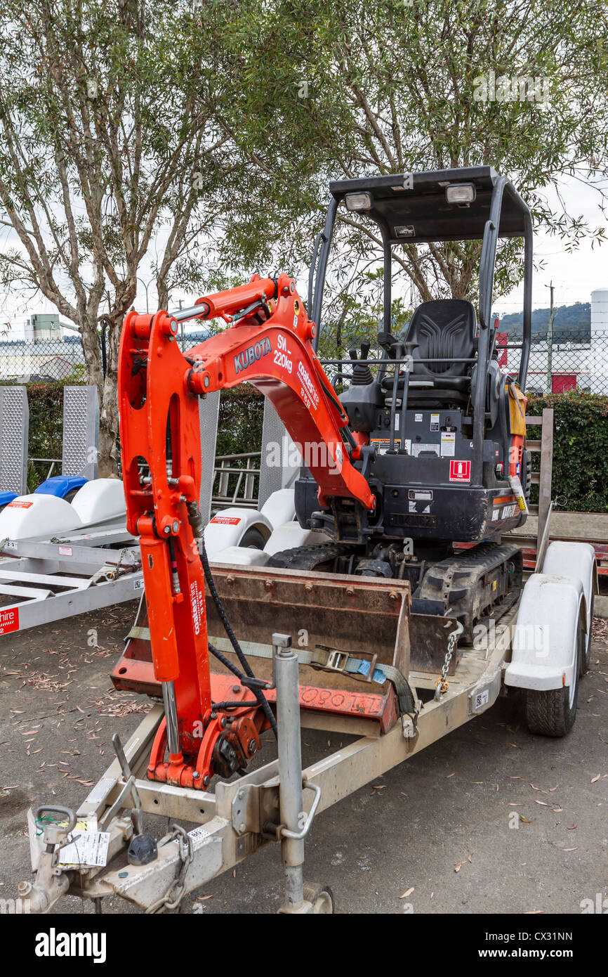 Digger australia excavator machine hires stock photography and images