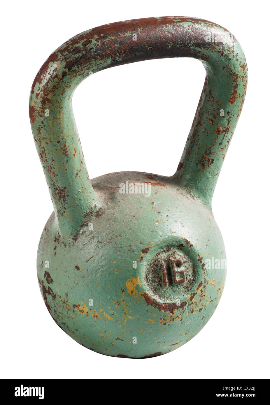 Sport weight with handle isolated on white Stock Photo Alamy