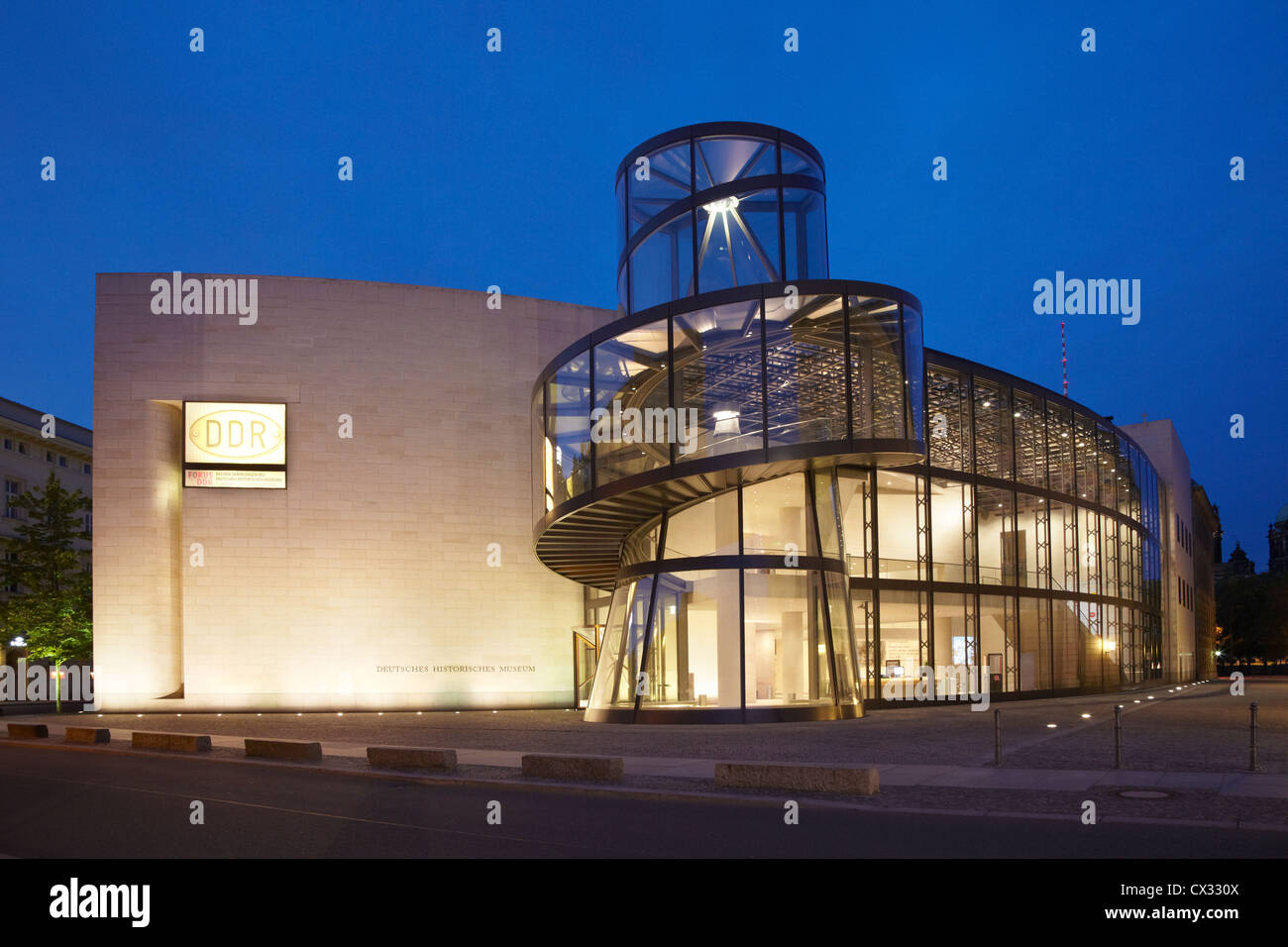 BERLIN - JULY 30: German Historical Museum by architect I. M. Pei on July 30, 2012 in Berlin Stock Photo