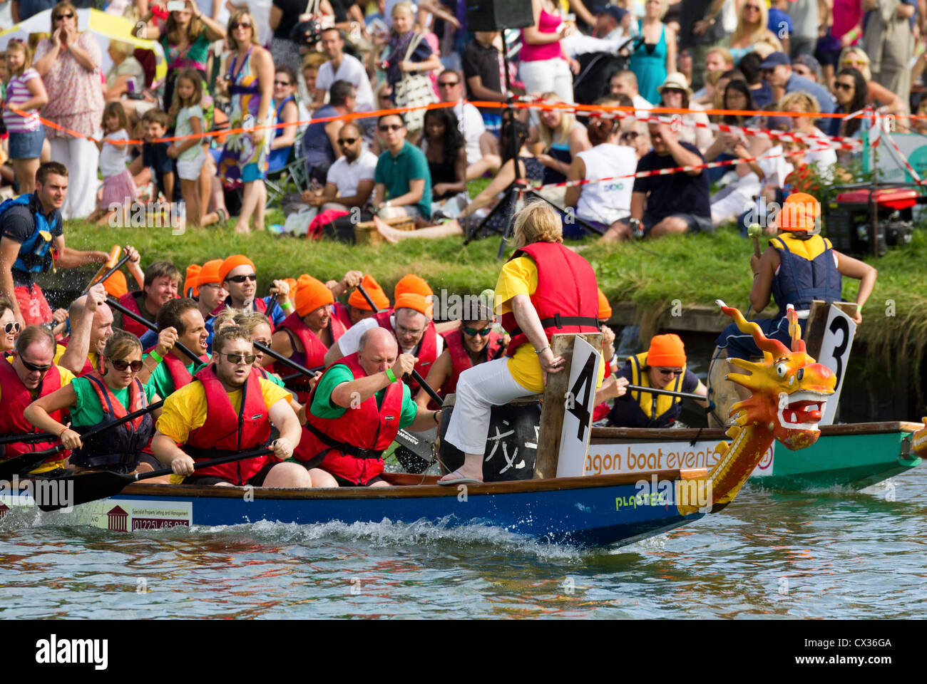 Dragon boat Festival at Abingdon-on-Thames, Oxfordshire 2012 -8 Stock Photo