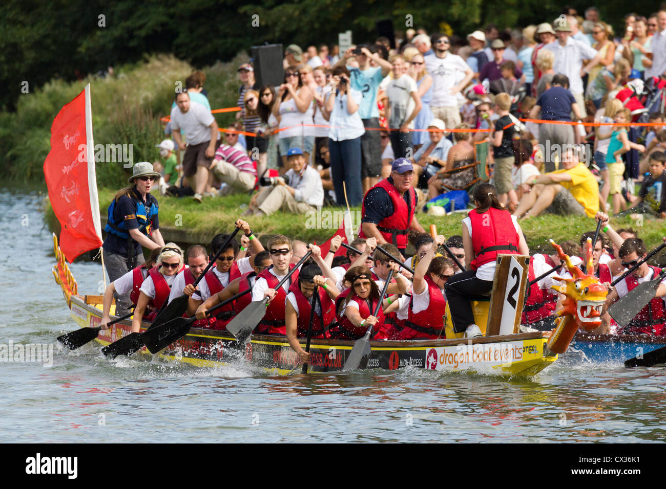 Dragon boat Festival at Abingdon-on-Thames, Oxfordshire 2012 -6 Stock Photo