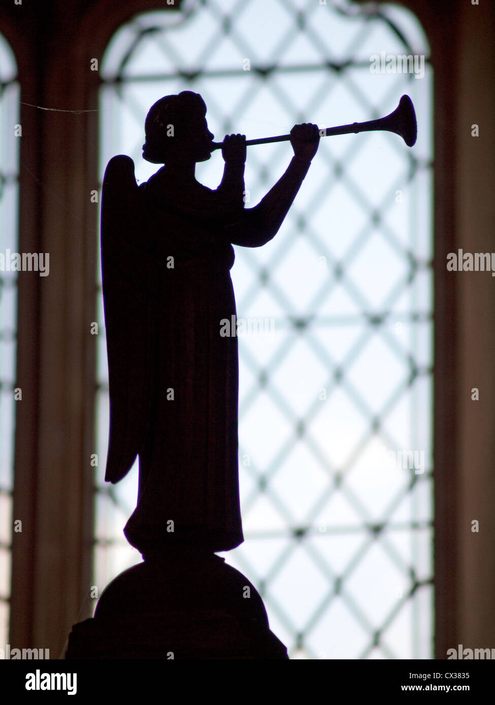Angel Blowing Trumpet Stock Photos & Angel Blowing Trumpet Stock Images
