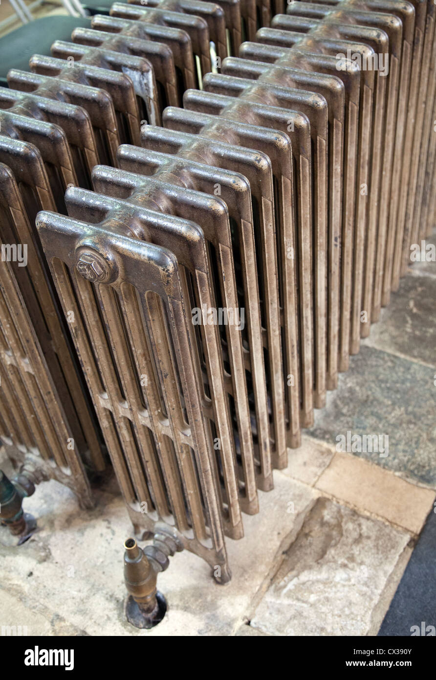 Old Period Cast iron Radiator Stock Photo Alamy