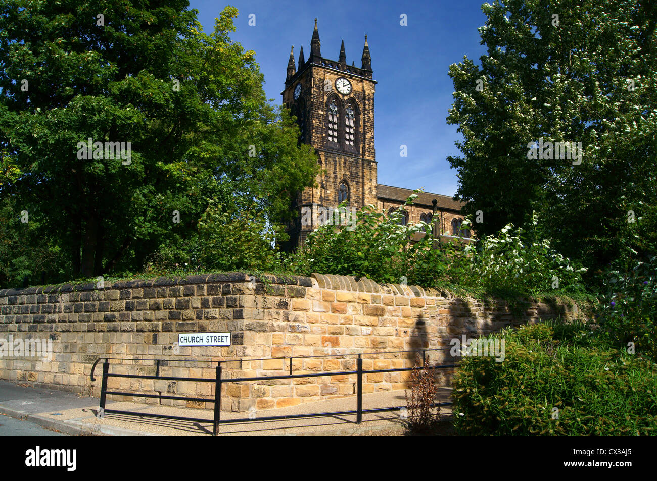 UK,South Yorkshire,Rawmarsh,Near Rotherham,St Mary's Church Stock Photo