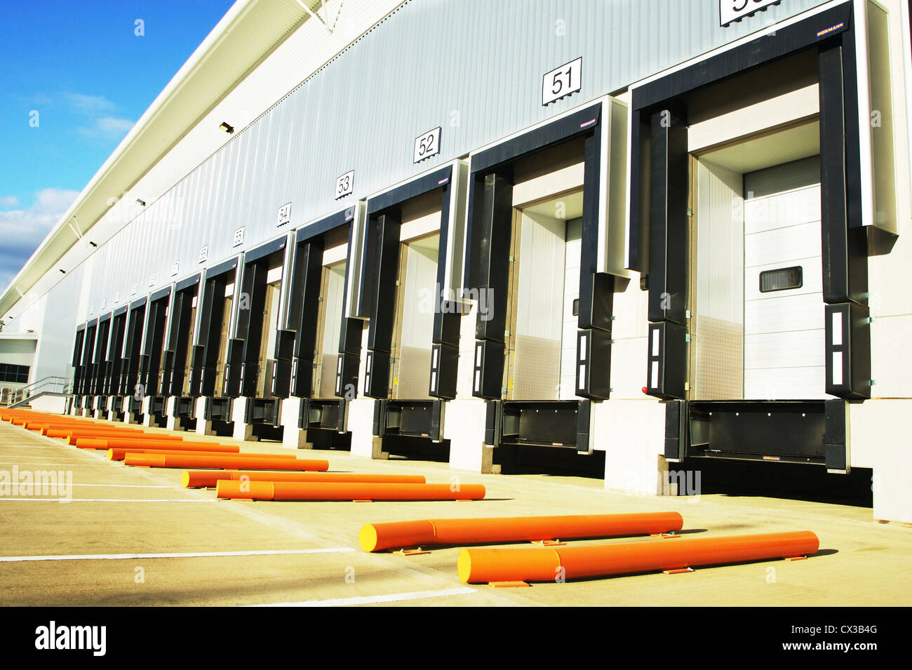 Warehouse Exterior With Lorry High Resolution Stock Photography and
